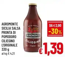 A&O Agromonte salsa pronta di pomodoro ciliegino l'originale offerta
