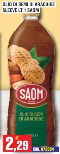 Immenso Cash Olio di semi di arachide Saom offerta
