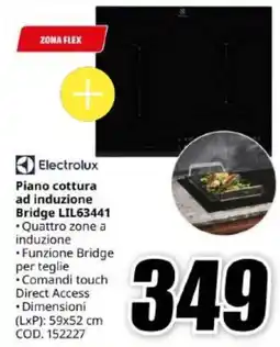 MediaWorld Electrolux Piano cottura ad induzione Bridge LIL63441 offerta