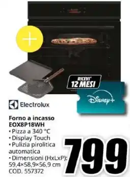 MediaWorld Forno a incasso Electrolux offerta