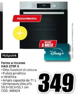 MediaWorld Forno a incasso Hotpoint offerta