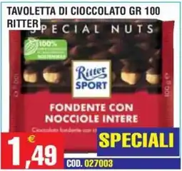 Immenso Cash Ritter Sport Special Nuts offerta