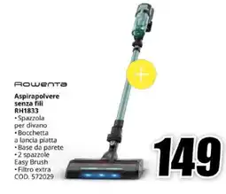 MediaWorld Rowenta Aspirapolvere senza fili RH1833 offerta