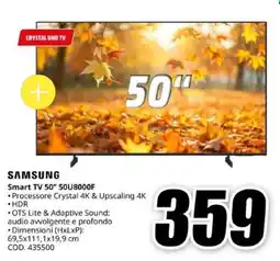 MediaWorld Samsung Smart TV 50" 50U8000F offerta