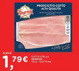 Orvea Prosciutto cotto alta qualità Negroni offerta