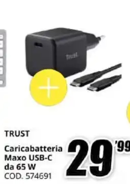 MediaWorld Trust Caricabatteria Maxo USB-C offerta