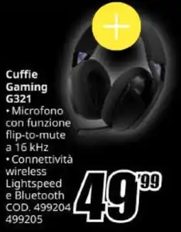 MediaWorld Cuffie Gaming G321 offerta