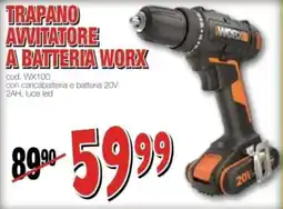 Mondo Brico Trapano avvitatore a batteria Worx offerta