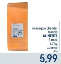 Talento Professional Store Formaggio cheddar trancio ALIMENTA offerta