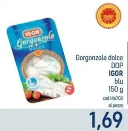 Talento Professional Store Gorgonzola dolce DOP Igor blu offerta