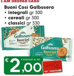 DeSpar Express Buoni Così Galbusera offerta