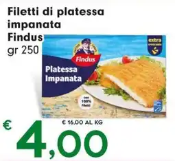 DeSpar Express Filetti di platessa impanata Findus offerta