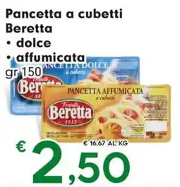 DeSpar Express Pancetta a cubetti Beretta offerta