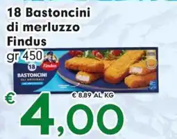 DeSpar Express Bastoncini di merluzzo Findus offerta