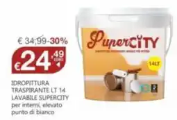 BricoCity Idropittura traspirante lavabile supercity offerta