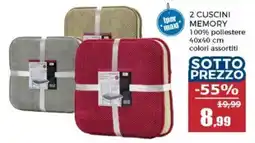 Happy Casa Cuscini memory Ipermax offerta