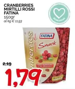 Hardis Cranberries Snack Fatina offerta