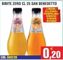 Immenso Cash Bibite zero San Benedetto offerta