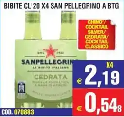 Immenso Cash Bibite San Pellegrino A BTG offerta