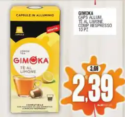 Vicino a te supermercati Gimoka tè al limone offerta
