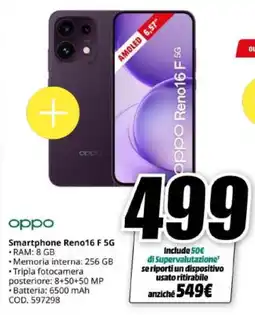 MediaWorld Smartphone Reno16 F 5G offerta