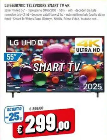 LG televisore smart tv 4k