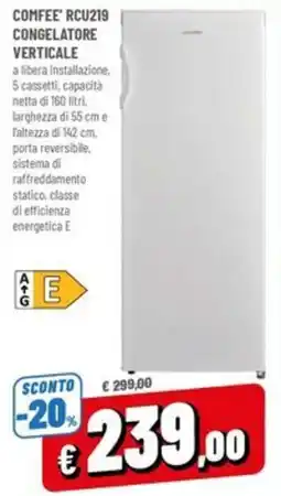 A&O Congelatore verticale Comfee' offerta