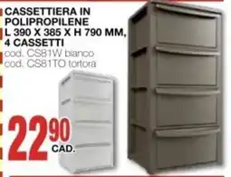Mondo Brico Cassetiera in polipropilene offerta
