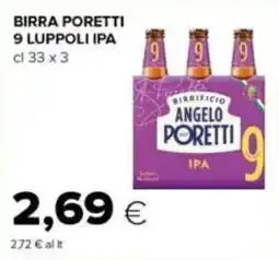 Tigre Birra Poretti 9 Luppoli IPA offerta