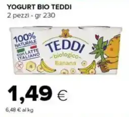 Tigre Yogurt bio Teddi Banana offerta