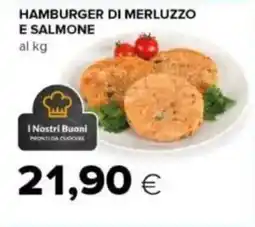 Tigre Hamburger di merluzzo e salmone offerta