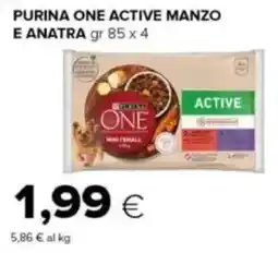 Tigre Purina One Active manzo e anatra offerta