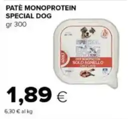 Tigre Paté monoproteina special dog solo agnello offerta