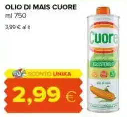 Tigre Olio di mais Cuore offerta