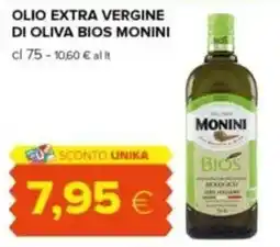 Tigre Olio extra vergine di oliva bios monini offerta