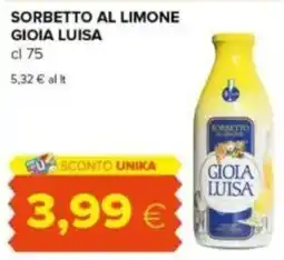 Tigre Sorbetto al limone Gioia Luisa offerta