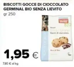 Tigre Biscotti gocce di cioccolato Germinal bio senza lievito offerta