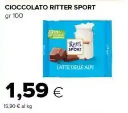 Tigre Cioccolato Ritter Sport Latte delle Alpi offerta