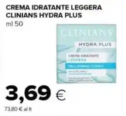 Tigre Crema idratante leggera Clinians Hydra Plus offerta