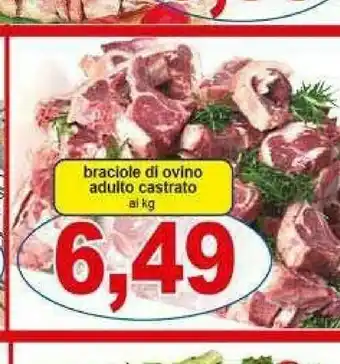 Braciole di ovino adulto castrato