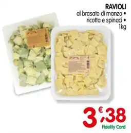 D'Ambros Ravioli al brasato di manzo ricotta e spinaci offerta