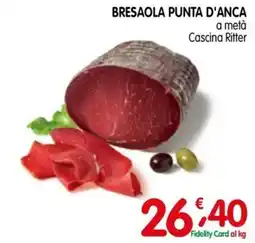 D'Ambros Bresaola punta d'anca a metà Cascina Ritter offerta