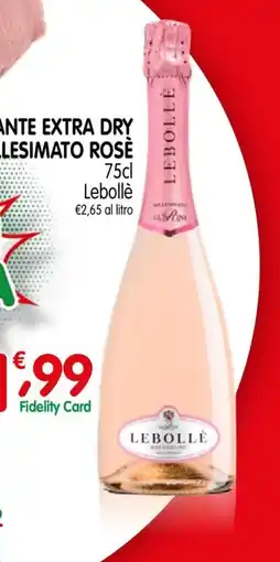 D'Ambros Spumante extra dry spumante rosè Lebollè offerta