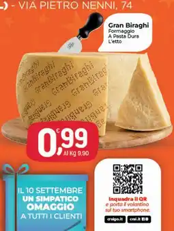 Crai Gran Biraghi Formaggio A Pasta Dura offerta