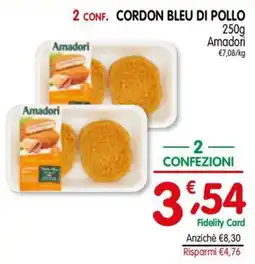 D'Ambros Cordon bleu di pollo Amadori offerta