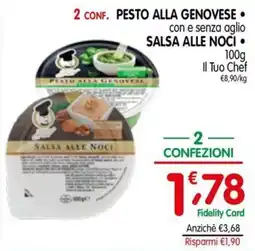 D'Ambros Pesto alla genovese salsa alle noci Il Tuo Chef offerta