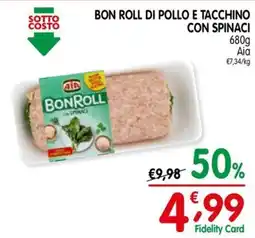 D'Ambros Bon Roll di pollo e tacchino con spinaci offerta