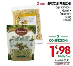 D'Ambros Spatzle freschi agli spinaci Patamore offerta