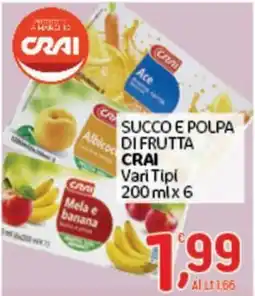 Crai Succo e polpa di frutta Crai offerta