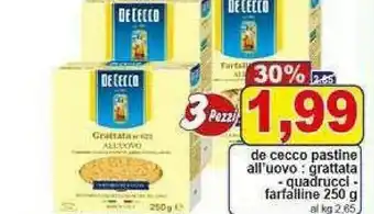 Pewex De cecco - grattata all'uovo 250 g(ml) offerta